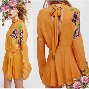 Today’s sale . Free People Mustard Color Gemma Mini Dress